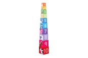 Babyleksaker - Bigjigs Farm Stacking Tower 10 pcs. - BJ696