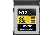 Flashram & USB Flash Drives - Lexar Professional CFexpress 4.0 Pro Gold - 3600MB/s - 512GB - LCXEXP4512G-RNENG