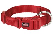 Hundar - Trixie Premium Collar Red M–L 35-55cm/20mm - TX201603