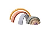 Babyleksaker - Johntoy Happy World Plastic Stack Rainbow - 22289