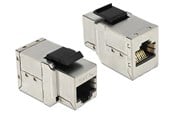 Nätverks tillbehör - DeLOCK Keystone Module RJ45 jack > RJ45 jack Cat.6A - 86166