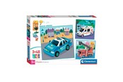 Pusselspel - Clementoni Jigsaw Puzzle Super Color Square Emergency Services 3x48pcs. Golv - 25318