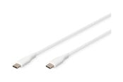 USB-kabel - DIGITUS - USB-C cable - 24 pin USB-C to 24 pin USB-C - 2 m - AK-300341-020-W