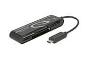 Flashram Reader & Adapter - DeLOCK USB 2.0 Card Reader USB Type-C male 5 Slots - 91739