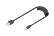USB-kabel - DIGITUS - USB-C cable - USB to 24 pin USB-C - 1 m - AK-300430-006-S