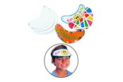 Kreativa spel - Colorations - Make and Decorate your own Sun Visor White Set of 24 - CHVISORHA
