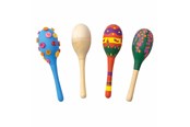 Träleksaker - Colorations - Decorate your own Wooden Maracas Set of 12 - MARACAS