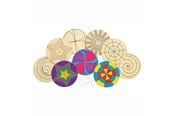 Kreativa spel - Colorations - Decorate your own Wooden Spinner 24 pcs. - CHDYOSPI