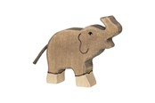 Träleksaker - Joueco - Holztiger Wooden Elephant Small Trunk Up - 80150