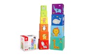 Babyleksaker - Classic World - Stacking Blocks Numbers and Animals 10pcs. - 3567