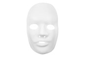 Kreativa spel - Creativ Company - Plastic Mask White 24x25.5cm - 592420