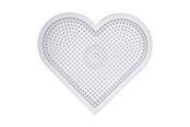 Kreativa spel - Creativ Company Iron-on bead plate Heart Clear - 753030