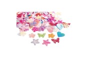 Konst- och hantverksmaterial - Colorations - Shiny Fabric Shapes 500pcs. - CHSHINYF