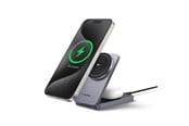Mobile - Adapters & Chargers - UGREEN Qi2 15w 2-In-1 Wireless Charger Magsafe Fast Charging Station Grey - 45023-UG