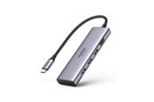 USB Hub - UGREEN 6-In-1 Usb C Hub 4k@60hz USB Hub - 6 porte - Silver - 60383-UG