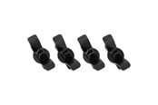 Kabel sleeve - DUTZO Kabelhållare med krok - 4-pack - Svart - DCORDHOOKBLK