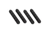 Kabel sleeve - DUTZO Kabelhållare - 5 hål - förpackning med 4 stycken - svart - DCORDHOL5BLK