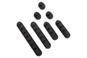Kabel sleeve - DUTZO Kabelhållare - Buntpaket - 7-pack - Svart - DCORDHOLBPBLK