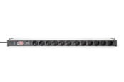 Strömkabel (extern) - DIGITUS 12-Port - 1U - Aluminum PDU - DN-95435