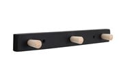 Verktygslådor & lagringssystem - Home>it coat rack with 3 hooks 28 cm black/natural hook beech - 12295