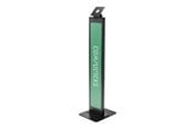 Monitorfäste - Compulocks BrandMe stand - for tablet enclosure - brandable - black - with Lighting Kit - 140BLK01-UK