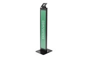 Monitorfäste - Compulocks BrandMe stand - for tablet enclosure - brandable - black - with Lighting Kit - 140BLK01-EU