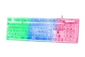 Tangentbord - Deltaco GAMING DK250 Transparent Membrane Keyboard - Gaming Tangentbord - Nordisk - Transparent - GAM-181-T
