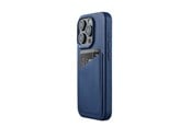 Mobile - Covers & Cases - Mujjo iPhone 15 Pro Wallet Leather Case - Monaco Blue - MUJJO-CL-040-BL