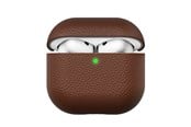 Hörlurar / Headset - KeyBudz Artisan Series Leather Case for Airpods 4:th gen - Natural Brown - AP4_S3_NBN
