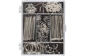 Konst- och hantverksmaterial - Creativ Company Jewellery Starter Kit - Silver-plated - 61368