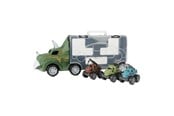 Leksaksbil - World of Dinosaurs Dino Truck with 3 Pull-back Cars - 80706A