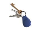 Andra mobiltillbehör - Mujjo Canopy Keychain for AirTag - Monaco Blue - MUJJO-KY-001-BL