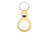 Andra mobiltillbehör - KeyBudz Leather Keyring for AirTag - Pastel Yellow - AT_S1_PYL