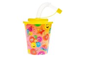 Leksaker - LG-Imports - Cup with Lid and Straw Smiley Face 12pcs. - 8177