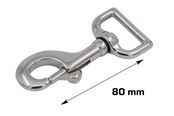 Fästen & gångjärn  - Home>it Carabiner 80 mm stainless steel - 20483