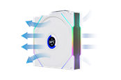 Chassi fläkt - Lian Li UNI FAN TL Wireless LCD Reverse 3 pack - Chassi fläkt - 120mm - Vit - 33 dBA - G99.12RTLLCD1W3W.00