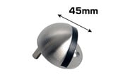 Fästen & gångjärn - Home>it door stop for floor Ø4.5 x 2.5 cm brushed steel - 13158