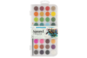 Konst- och hantverksmaterial - Nassau 36 Aquarel colours in transparent palette - AR0524/GE