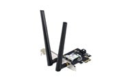 Nätverkskort (adaptrar osv.) - ASUS PCE-BE6500 WiFi 7 PCI-E Adapter with 2 external antennas. Supporting 6GHz band 4096-QAM Bluetooth 5.4 WPA3 - 90IG09G0-MO0B00