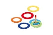 Leksaker - Goki - Wooden Ring Throwing Game with 6 Felt Rings - 56776