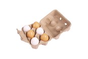 Träleksaker - Bigjigs - Cardboard Box with Wooden Eggs - BJ711