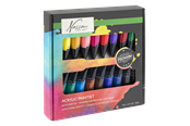 Konst- och hantverksmaterial - Nassau Paint acrylic 18 x 36 ml - AR0701/GE