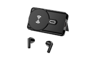PowerBank - DENVER Powerbank + Bluetooth Earbuds - Black PowerBank - Svart - 5000 mAh - PWE-5000B