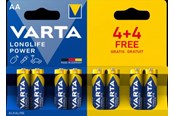 Battery - VARTA Longlife Power AA - 8-Pack - 04906121448