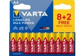 Battery - VARTA Longlife Max Power AA - 10-Pack - 4706101710