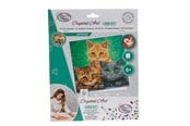Leksaker - Craft Buddy Cats 18x18cm Crystal Art Card - 103802