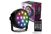 musikinstrument - Party Funlight Projektør disko lampe med fjernbetjening Ø: 12.6cm - 605208
