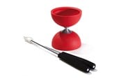 Utomhuslek - Eureka - Rubber Diabolo with Aluminum Sticks - Red - 52515704