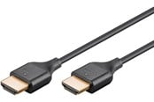 Displaykabel - Pro HDMI 2.0 Slim - Displaykabel - 0.5m - Svart - HDMI-HDMI-UHS-SLim-BL0.5