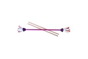 Utomhuslek - Eureka - Juggling Flower Stick - Purple - 515762